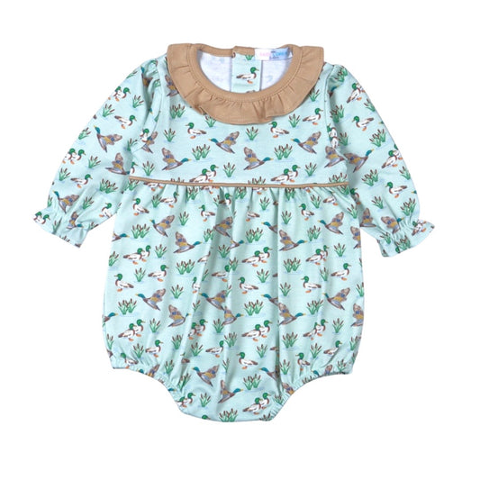 Baby Loren Mallard Ducks Scalop Collar Bubble