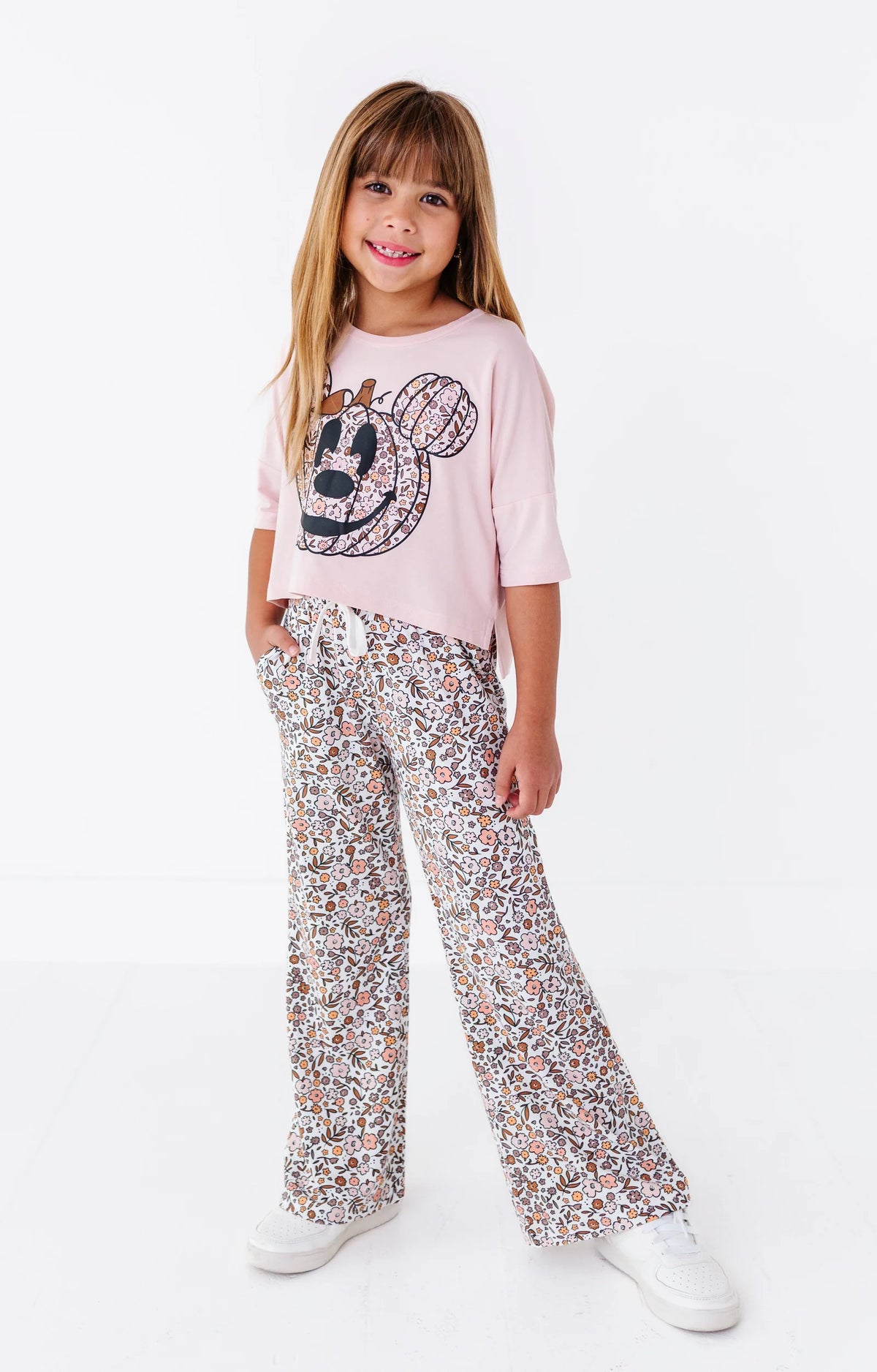 Floral Mickey Pumpkin Set