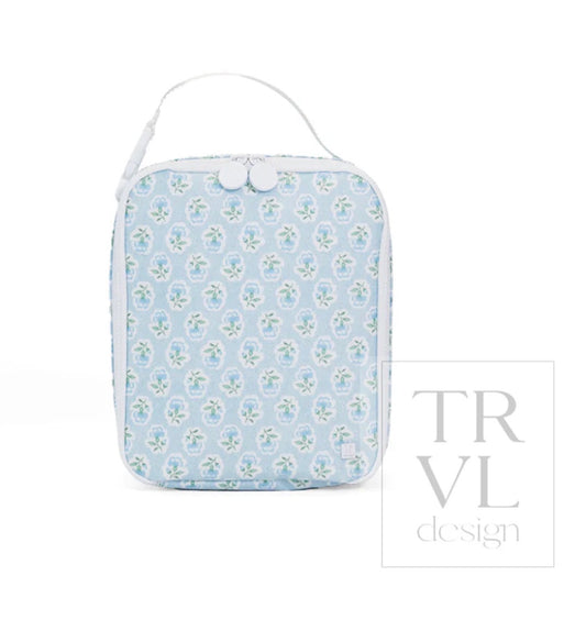 TRVL Blue Floral Lunchbox
