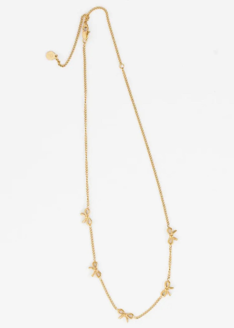 Pip Pop Post Bow Necklace