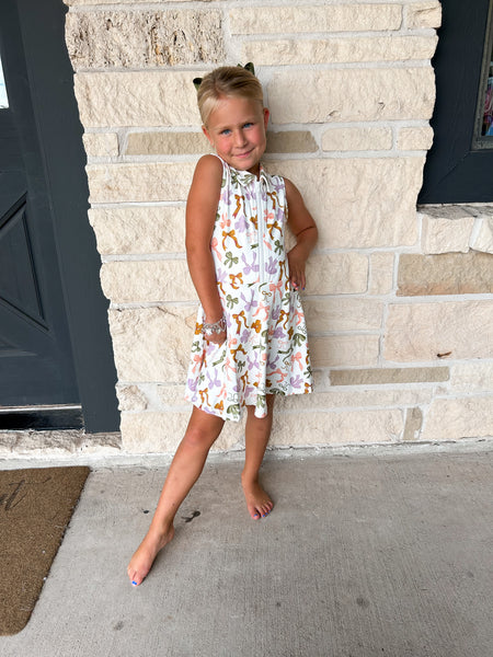Swoon Baby Fall Bows Collar Tennis Dress