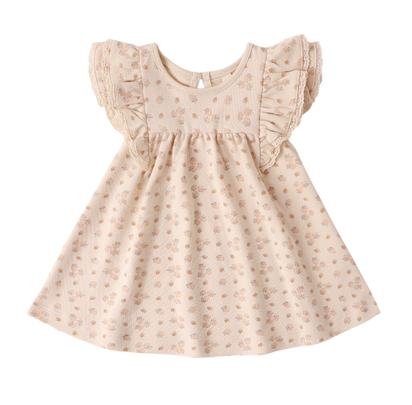 Quincy Mae Flutter Strawberries Dress