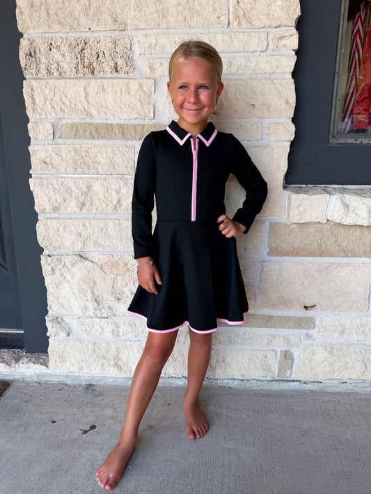 Swoon Baby Active Black Tennis Dress
