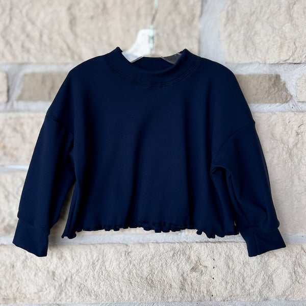 Yoga Baby Navy Slouchy Sweatshirt