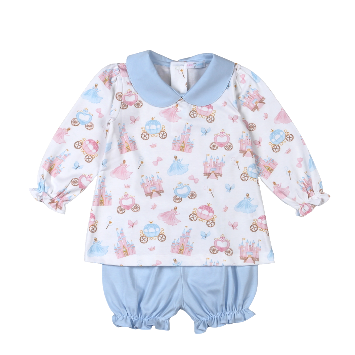 Baby Loren Princess & Castles Floral Bloomer Set
