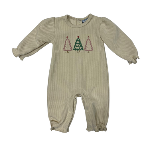 Three Sisters O’ Christmas Tree Girl Romper
