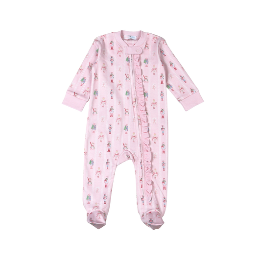 Baby Loren Pink Nutcracker Footie