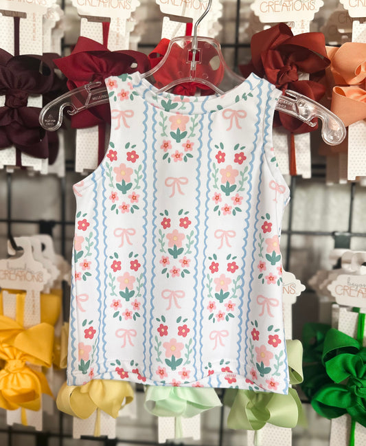 Honesty Floral Bow Tank