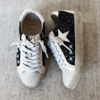 Shu Shop Paula Black Glitter Sneaker