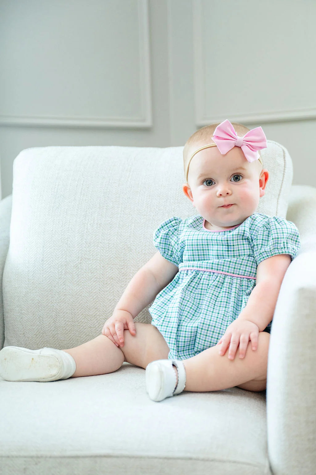 Ruth & Ralph Evergreen Frost Plaid Bubble