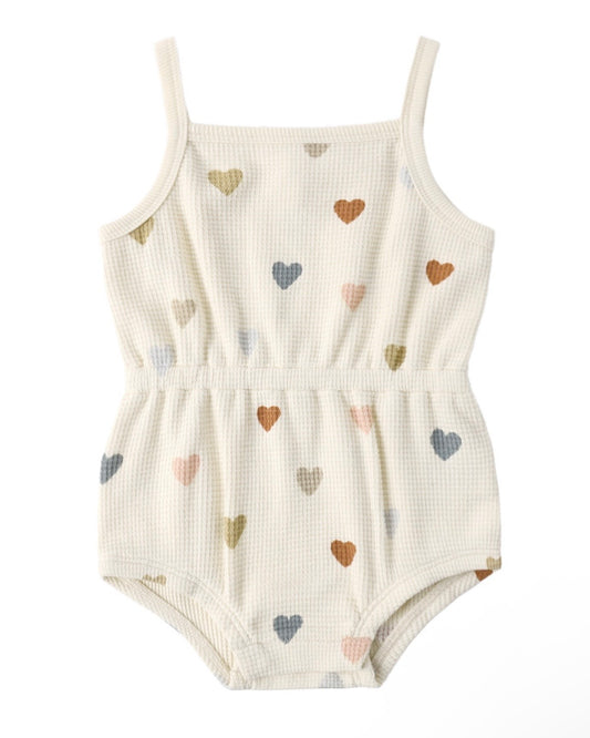 Quincy Mae Confetti Hearts Waffle Bubble