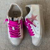 Shu Shop Paula Mini Metallic Pink & Blue Sneaker