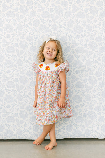 Poppy Kids Floral Turkey Dress