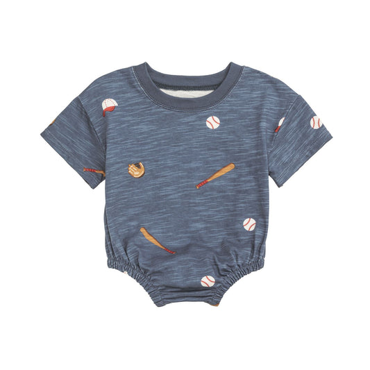 Mud Pie Blue Baseball T-Shirt Bubble
