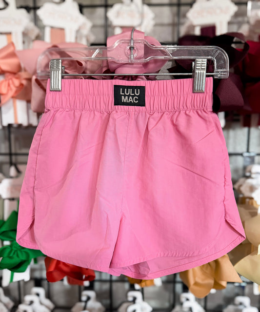 Lulu Mac Bubblegum Windbreaker Shorts