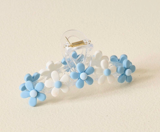 Darling Effect Blue Daisy Claw Clip