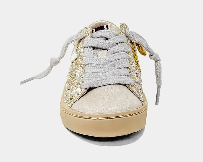 Shu Shop Paula Golden Glitter Sneaker