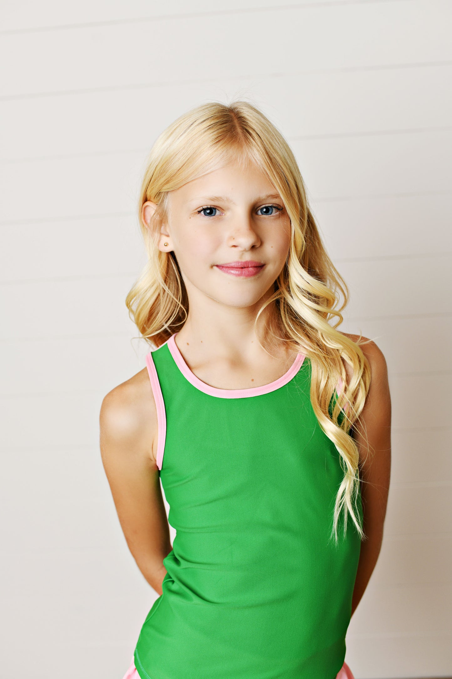 Swoon Baby Pink/Green Active Tank