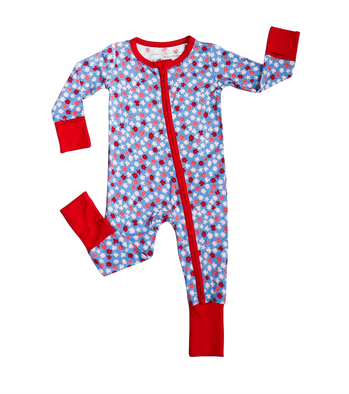 Hollis Baker Blue Ditsy Floral Playsuit