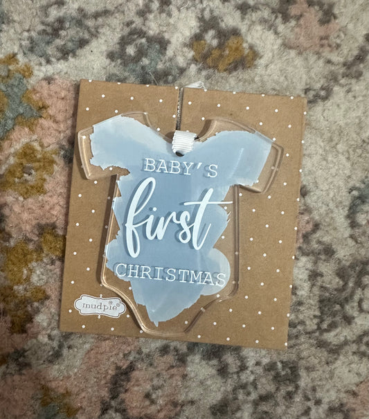 Baby’s first Christmas Ornament BOY