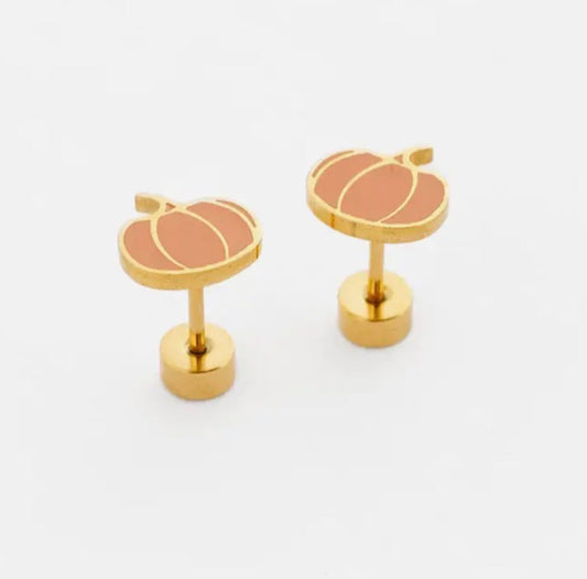 Pip Pop Post Pumpkin Studs