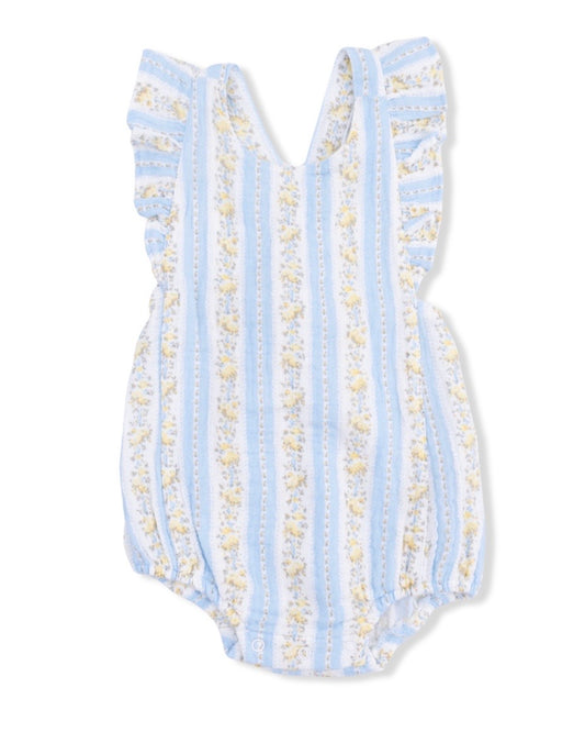 Angel Dear Odalys Floral Stripe Sunsuit