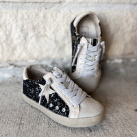 Shu Shop Paula Black Glitter Sneaker