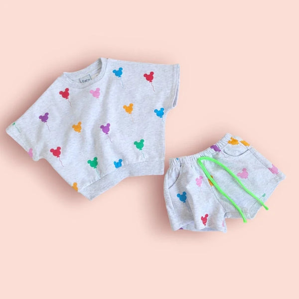 Classic Mickey Balloons Short Set