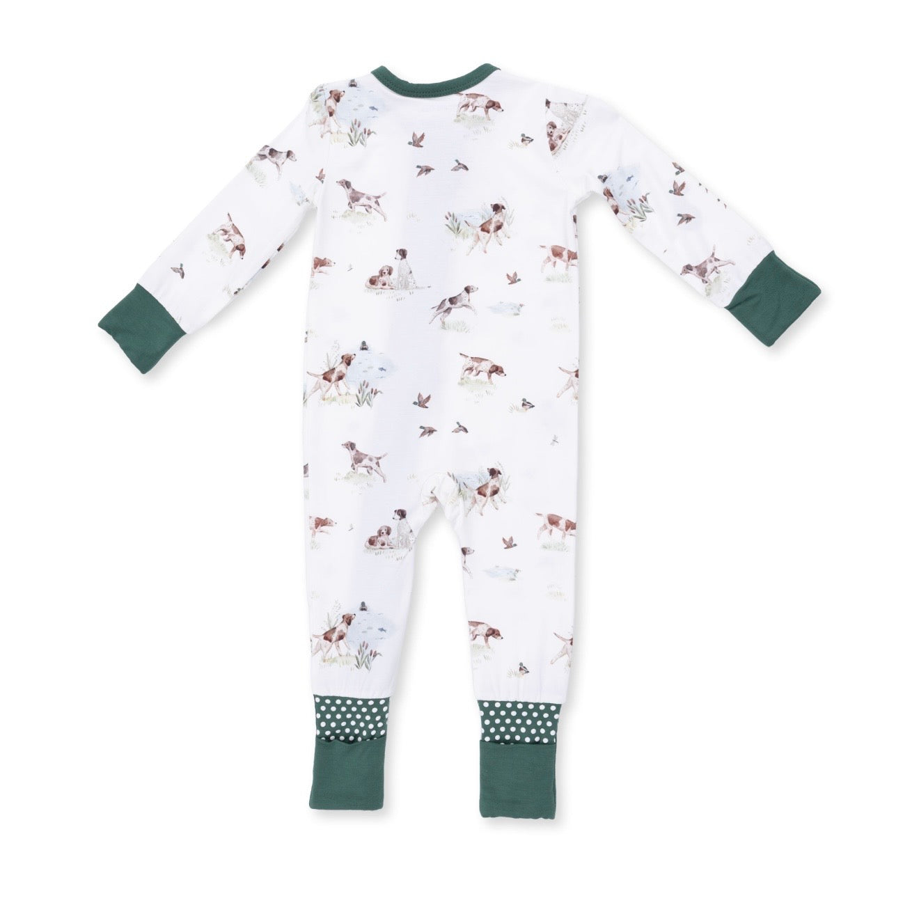 Angel Dear Pointer Pups and Ducks Playsuit