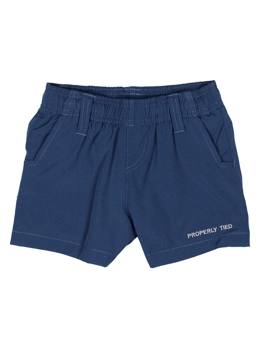 Properly Tied Washed Navy Pintail Short