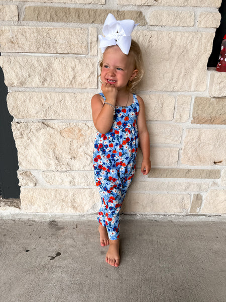 Angel Dear Poppy Days Tie Back Romper