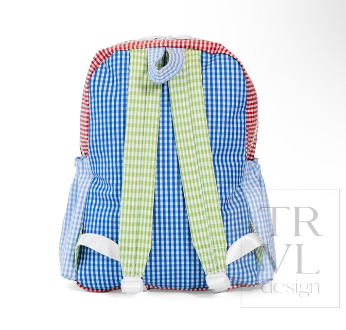 TRVL Blue Patch Backpack