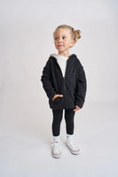 Little Bipsy Black Reversible Fleece Zip Hoodie