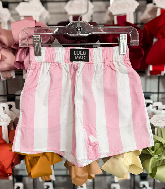 Lulu Mac Light Pink Stripe Short