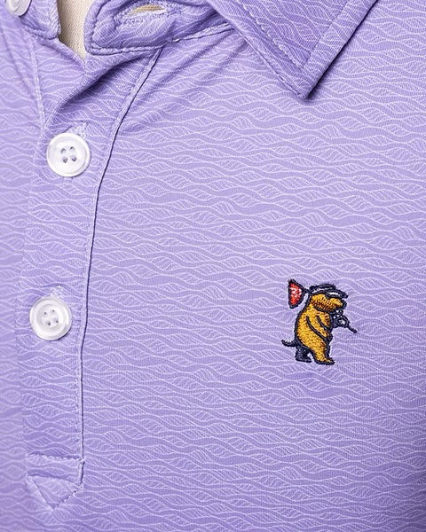 Caddie Wave (Purple) Performance Polo