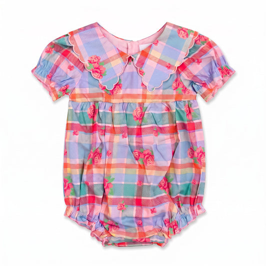 Hollis Baker Rosette Plaid Floral Bubble