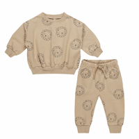 Quincy Mae Lion Relaxed Sweat Set