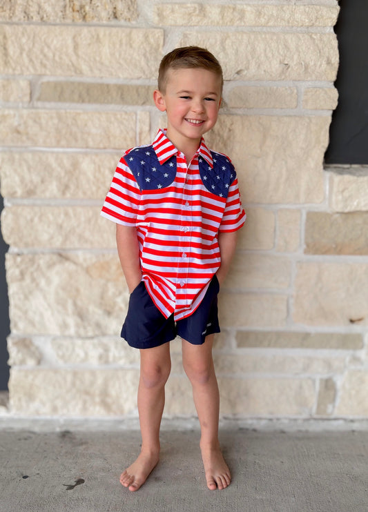 BlueQuail USA Top