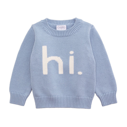 Mud Pie “hi” Knit Sweater