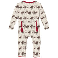 Kickee Pant Natural Rudolph Coverall