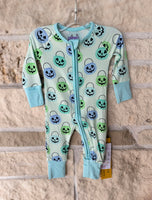 Poppy Kids Green Halloween Bucket Playsuit