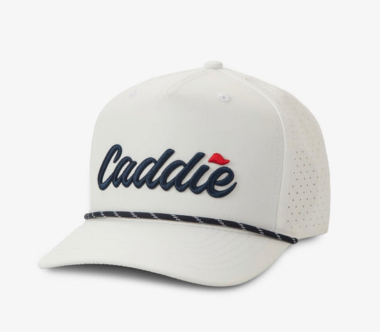 Fieldstone Youth White/Navy Performance Rope Hat