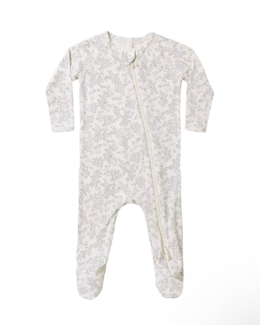 Quincy Mae Cloud Floral Footie
