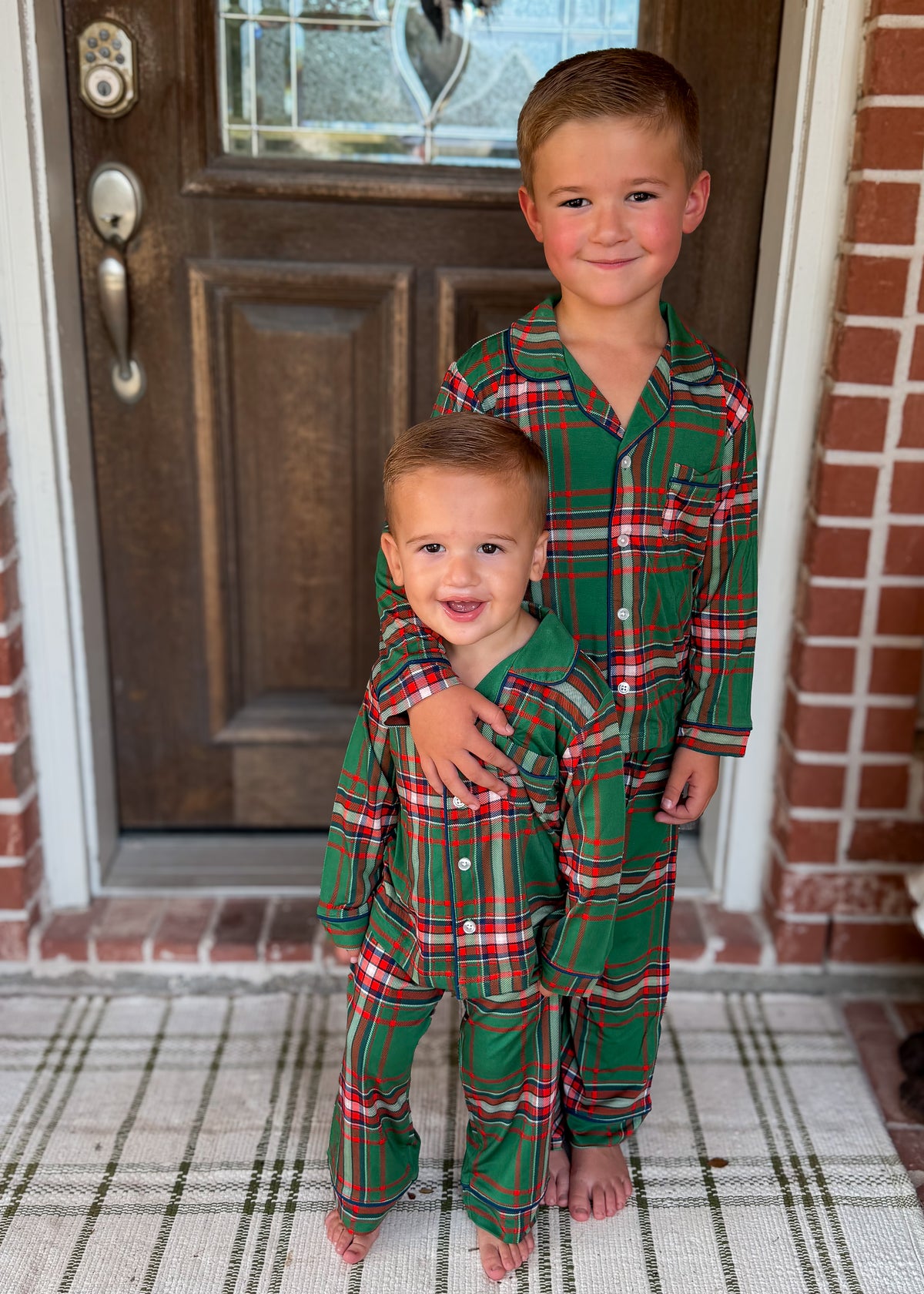Hollis Baker Green Christmas Plaid Jammies