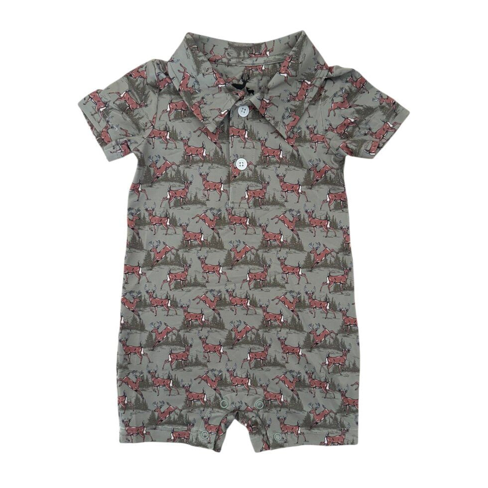 Velvet Fawn Whitetail Woods Knox Romper