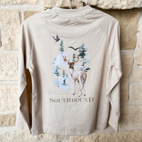 Southbound Deer LS Performance Tee