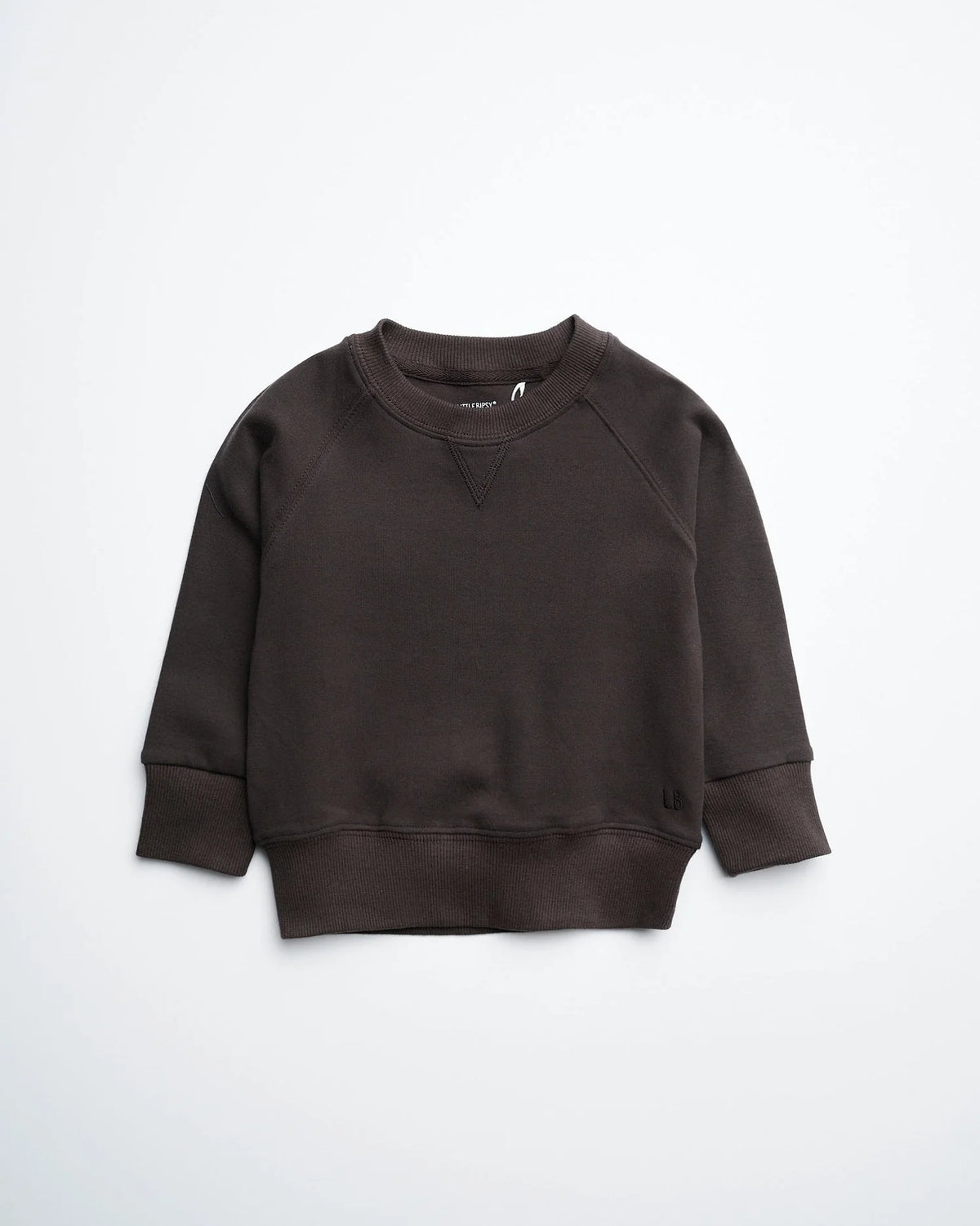 Little Bipsy Brown Raglan Crewneck