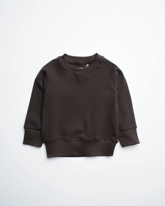 Little Bipsy Brown Raglan Crewneck