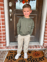 Properly Tied Khaki Court Jogger