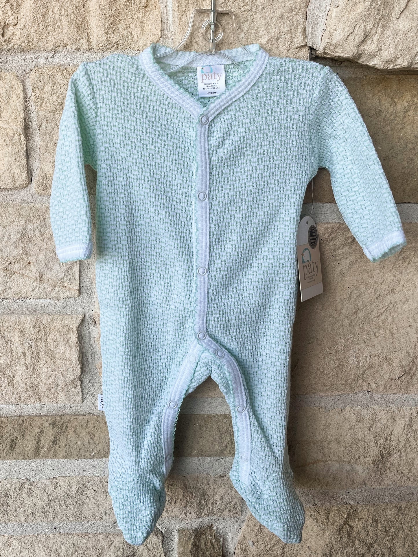 Paty Green/White Footie